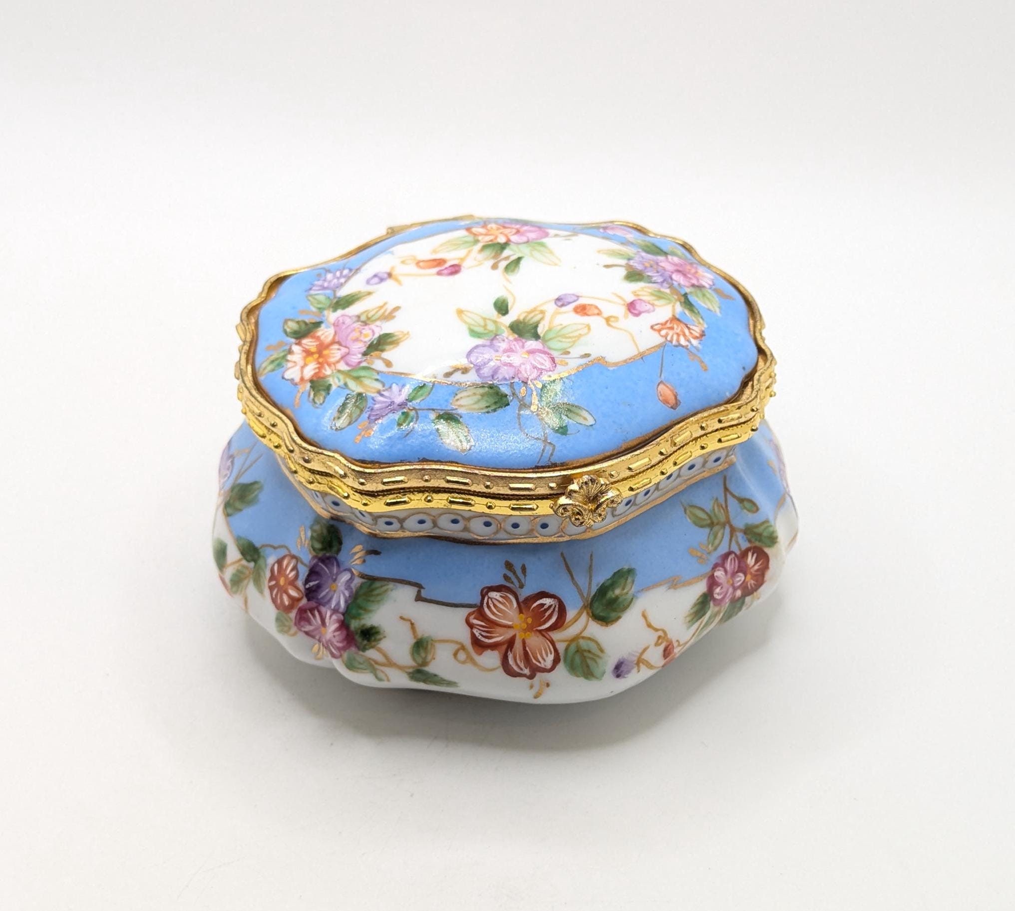 Limoges Blue Floral - Etsy Limoges Blue Floral - Etsy