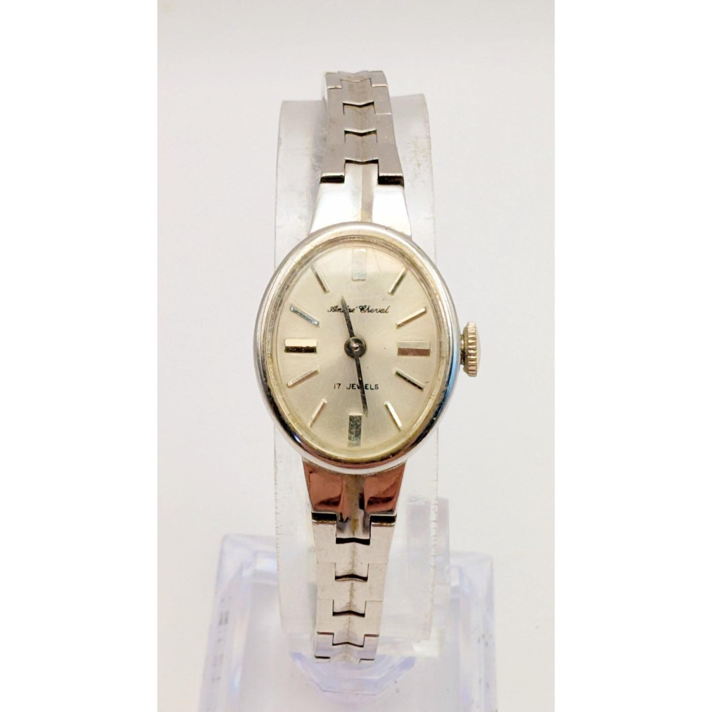 Vintage Cheval Quartz Agate Stone Cuff Watch Vintage Andre Cheval Ladies Diamond Wristwatch Quartz 14K  main image 2