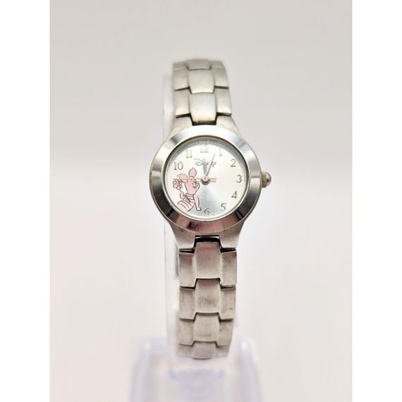 Vintage Disney Piglet Womens Watch Silver Tone Winnie Keeps  display picture 1