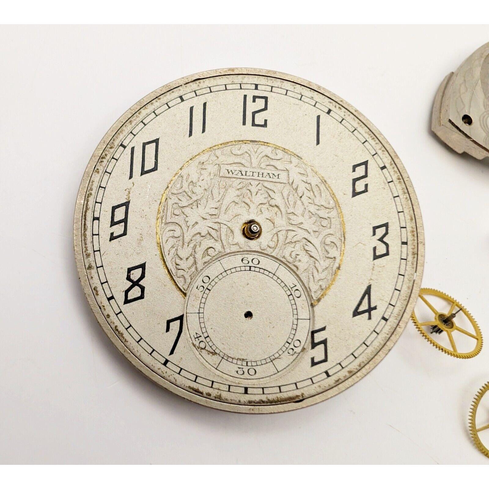 Vintage Ca. 1926 Waltham Pocket Watch PARTS/REPAIR Grade 210 Model 1894