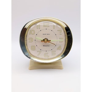 Vintage Westclox Baby Ben Alarm Clock Lume Made in USA Repair/Parts/Decor Only Office Decor Bedroom Decoration Living Room Collector
