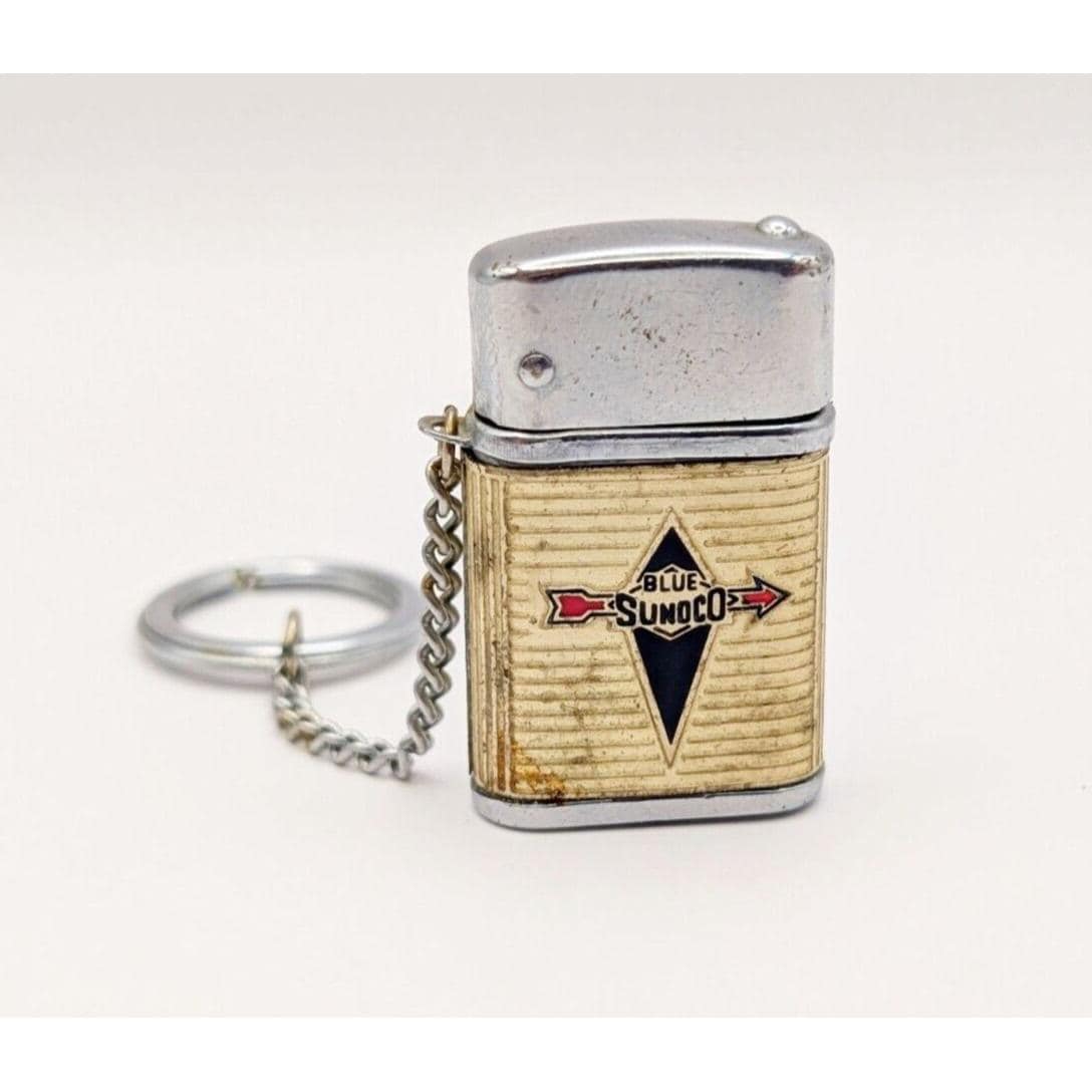 Vintage 1950's Blue Sunoco Little Billboard Japanese Mini Keychain