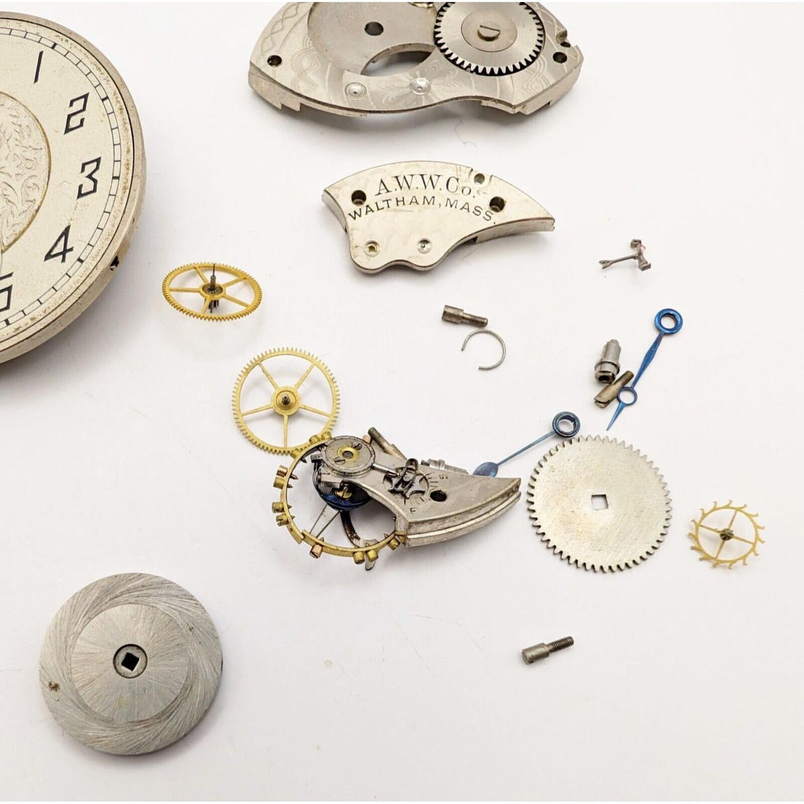 Vintage Ca. 1926 Waltham Pocket Watch PARTS/REPAIR Grade 210 Model 1894