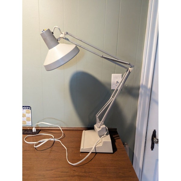 LARGE Vintage Sweden Articulating Task Light Lamp Wasomark Ledu D-6556 E-39701 Office Decor Mid Century Gift Swedish