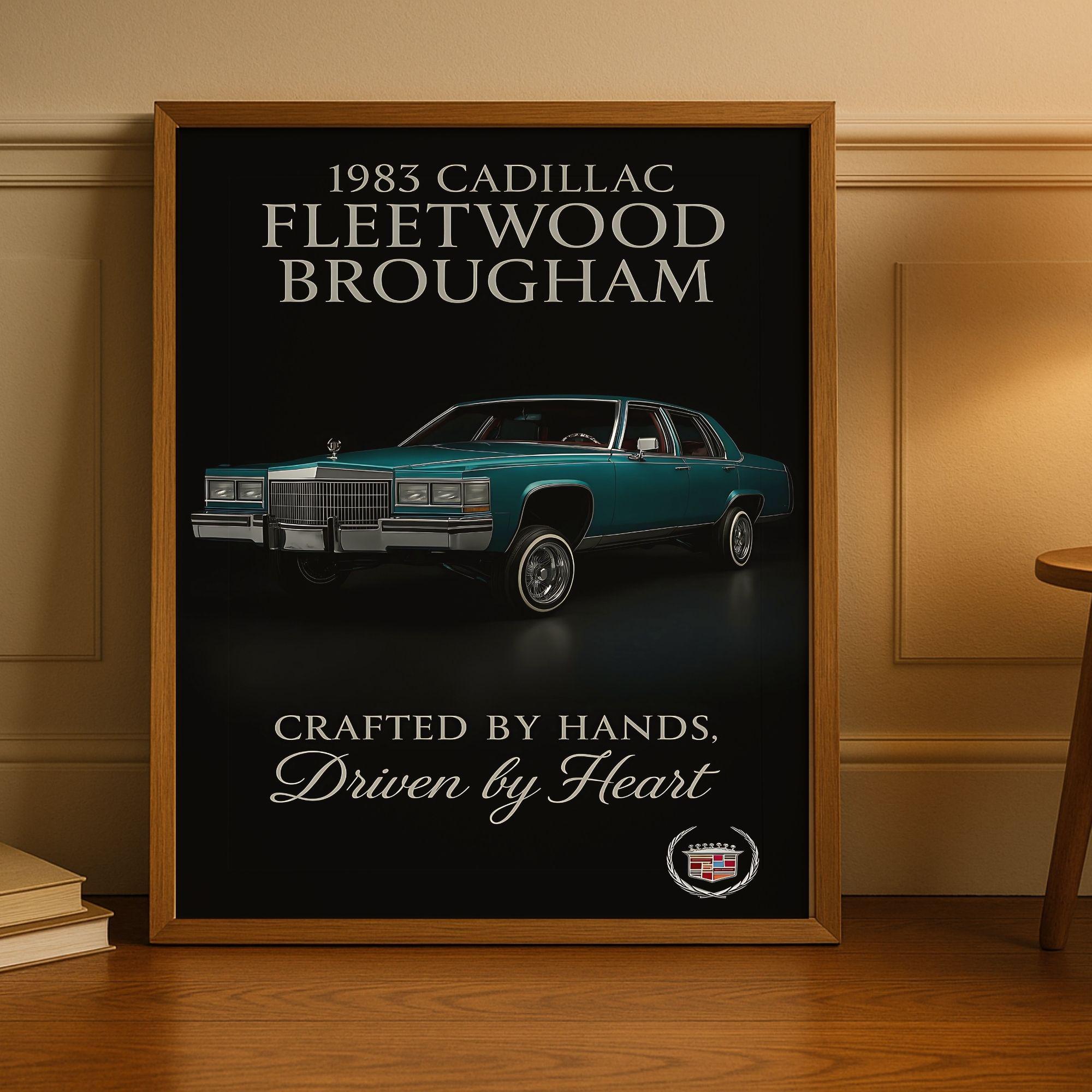 1983 Cadillac Fleetwood Brougham Lowrider Art Print: G-body