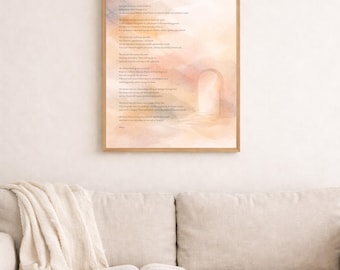 Christian Prayer Declaration Printable | Faith Wall Art | Abstract Christian Decor | Trust God Art | Encouragement Scripture Print