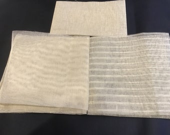 Reliure Mull. Tissu de renfort, près de 3 mètres.