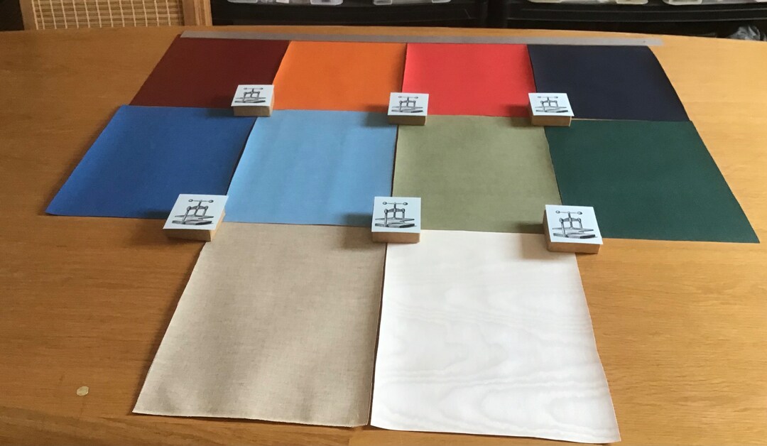 Bookbinding Cloth Collection, 10 Panels Each 24cm X 34cm 9.45 Inches X