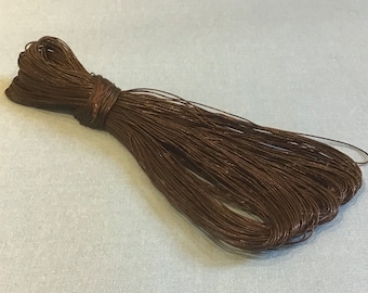 vintage Brown Irish Linen Thread Skeins Demi-once environ 50 mètres