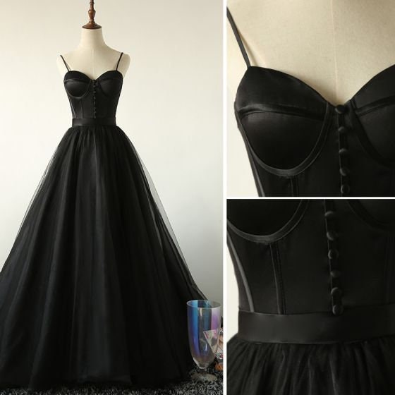 Vintage Black Strapless Tulle Evening Dresses Elegant Satin Ruched Sexy  Puffy Empire Waist Princess Ball Gowns Plus Size Women Dance Prom Formal  Party Dress CL1641 From 96,36 € | DHgate