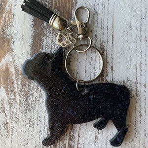 Cute Punk French Bulldog Keychains PU Leather Dog Key Ring For Women charm  Bag Pendant Jewelry Key Chain Trinket Men Car Keyring - AliExpress
