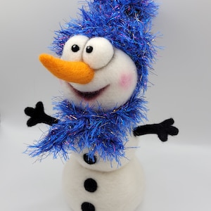 Felt figure, snowman, Christmas, sweet and original felt figure