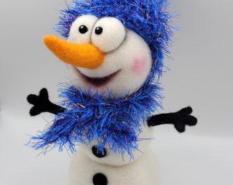 Felt figure, snowman, Christmas, sweet and original felt figure