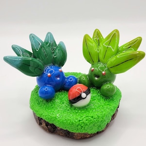 Figura decorativa Myrapla, figura Pokémon versão brilhante, estranha