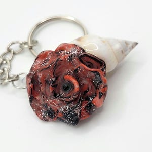 Key rings, flower pendants, rose pendants, bag pendants, shell pendants