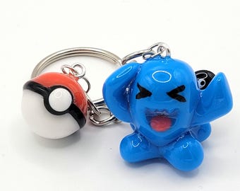 Keychain Pokémon Woingenau, Kawaii Style