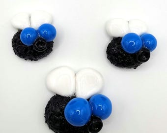 Fly magnet, magnet set of 3, flies