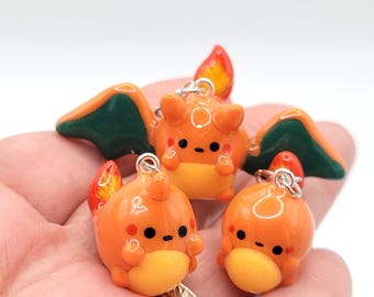 Pokémon Charmander Evolution. Charmander Glutexo, Charizard, set of 3, Kawaii