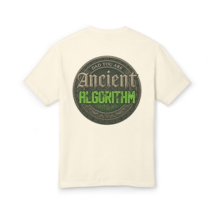 -shirt Retro Rune Tech Ancient Algorithm | T-shirt papa fête des pères