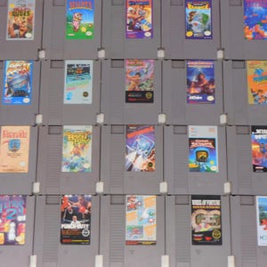 Vintage Nintendo Spiele, Ihre Wahl, große Sammlung von NES Spielen