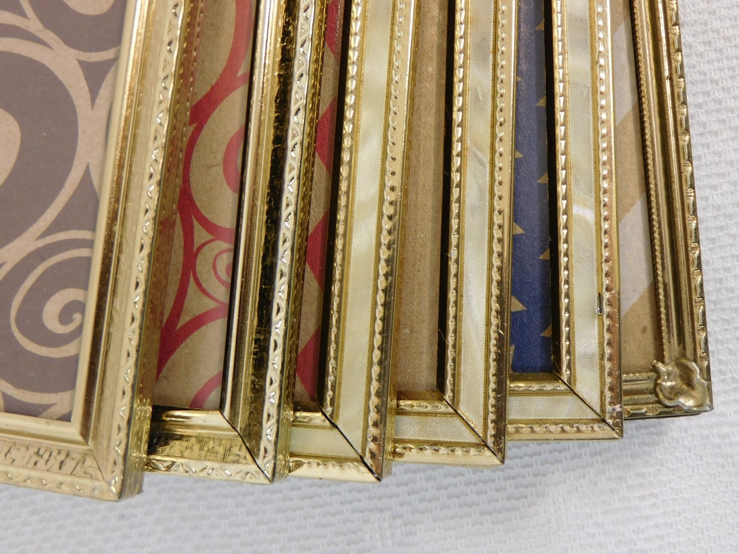 8 X 10 Photo Frame LOT Gold Tone Metal Vintage Picture Frame Lot With ...