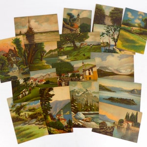 Vintage Italiaanse kunst ansichtkaarten ansichtkaarten Ligurië Italië ansichtkaarten, CCM-serie Ligurië vintage ongebruikte ansichtkaarten, JOUW KEUZE