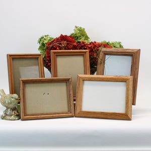 Bilderrahmen-Set aus massivem Eichenholz (5 x 7): Tabletop Photo Display