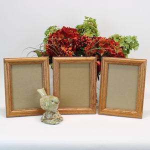 Bilderrahmen aus massivem Eichenholz 15 x 20 cm 3er Set