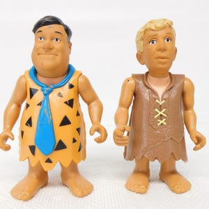 Vintage Fred Flintstone and Barney Rubble Hard Hat Fred Movie Figurines Man Cave Figurines Gift for Him Novelty Gift