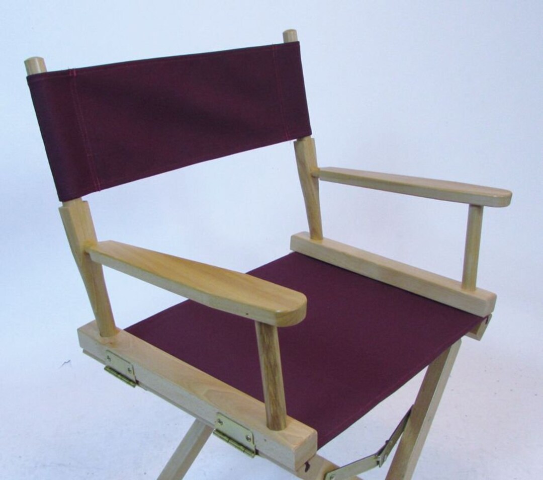 Director Chair Canvas, Seat and Back Rest, Burgundy/cranberry/wine Etsy