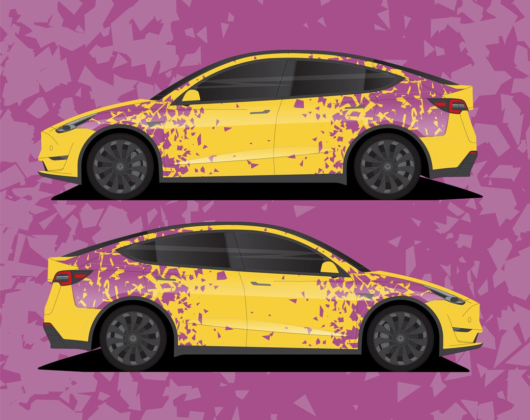 Tesla Model Y Wrap Design Etsy UK