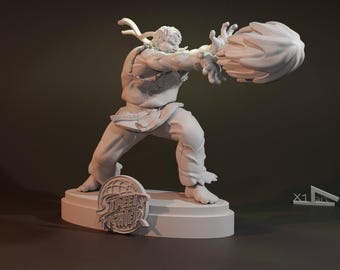 Street Fighter Ryu 3D Print STL File, 3D Digital, Instant Download Drive Link, Street Fighter Ryu STL Figure