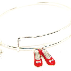 Wizard of Oz Inspired Bangle Charm Bracelet