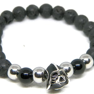 Darth Vader Perlen Stretch Armband