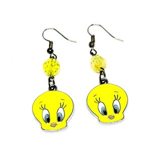 Pendientes colgantes de pájaro Tweety