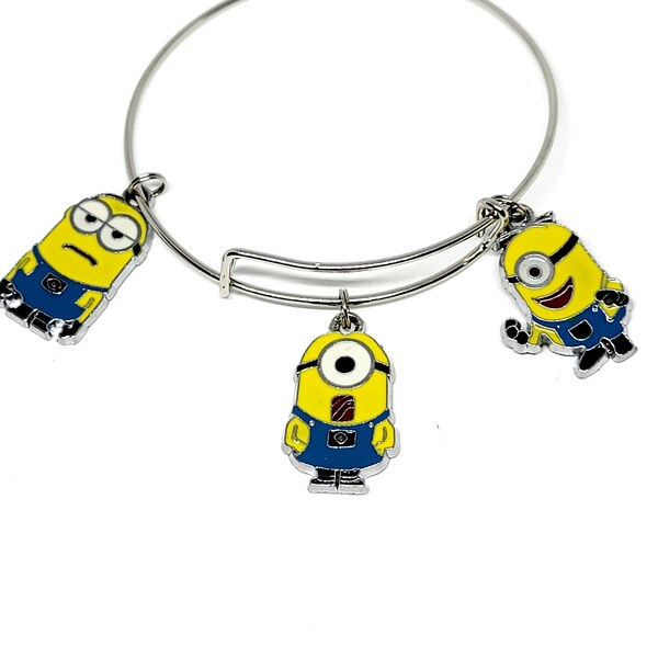 Minions Bangle Charm Bracelet