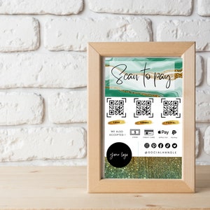 Downloadable Scan to pay Sign