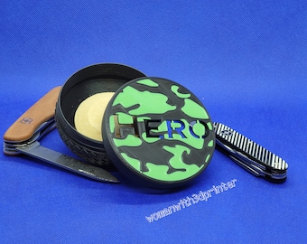 Personalized soap dish for men | Gift for him | Camo look | Travel soap box | 3D printed