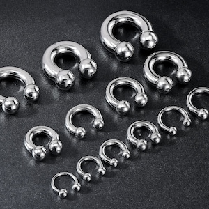 20g Silver Horseshoe 2mm/2.5mm/3mm Barbell Piercingsingle, Septum Ring,  Nose Ring, Cartilage, Rook, Helix 
