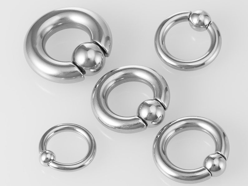 Septum Ball Hoop Captive Ring Closure Ball and Spring Ball Etsy