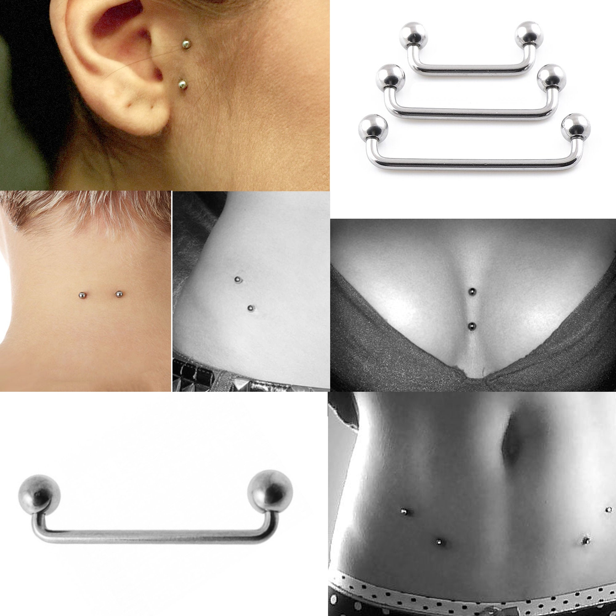 Dermal chest piercing jewelry best sale