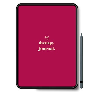 My Therapy Journal | GUIDED Therapy Journal | Self-Help Journal | Self-Improvement | iPad Journal | GoodNotes Journal
