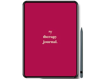 My Therapy Journal | GUIDED Therapy Journal | Self-Help Journal | Self-Improvement | iPad Journal | GoodNotes Journal