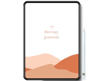 My Therapy Journal | GUIDED Therapy Journal | Self-Help Journal | Self-Improvement | iPad Journal | GoodNotes Journal