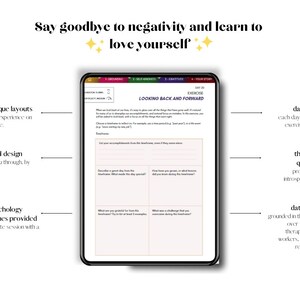 self love workbook, guided journal, self love guided journal, digital journal, digital guided journal, minimalist journal