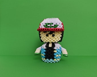 Ash Ketchum in 3D-origami