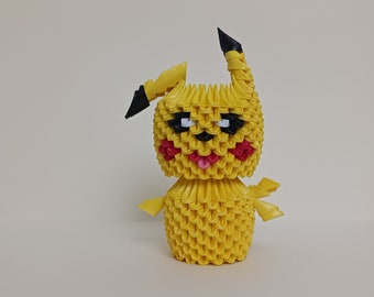 Pikachu en  Origami 3D