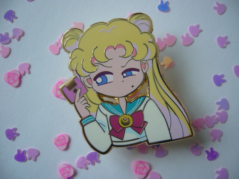 Usagi's Floppy Disk Sailor Moon Fantasy Hard Enamel Pin - Etsy