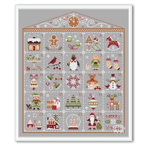 Tiny Christmas Ornaments Cross Stitch Pattern - #V438570