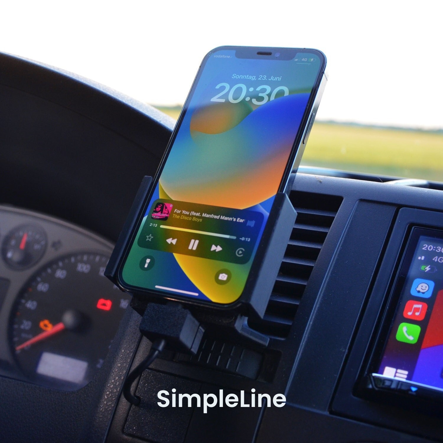 Vw t5 phone holder discount